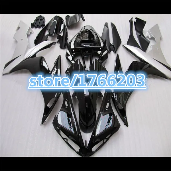 

for YZF-R1 04-06 YZF R1 YZFR1 YZF 1000 YZF1000 YZF-1000 04 05 06 2004 2005 2006 Black&White Full Fairing Kit Free shipp Ning