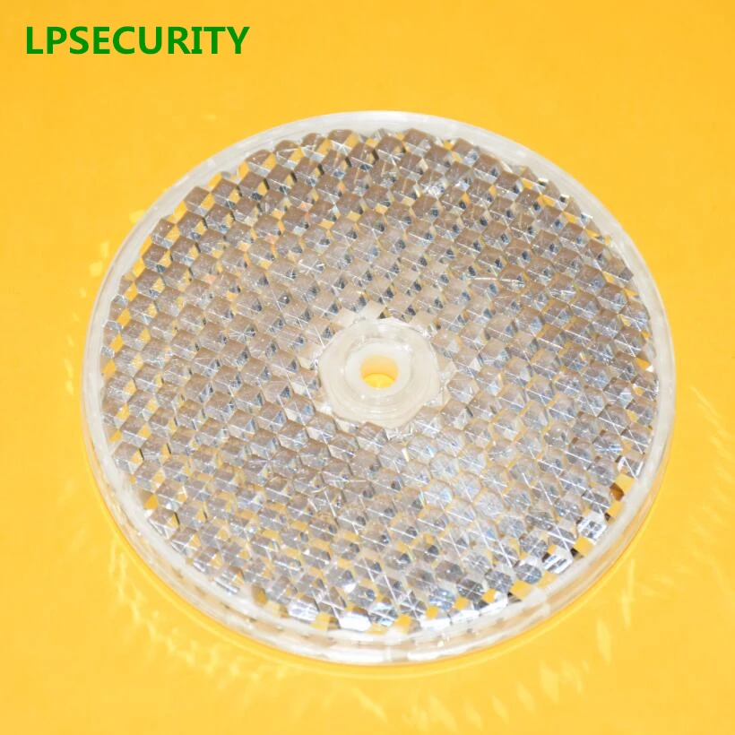 LPSECURITY retroreflective photoelectric sensor proximity switch board/beam photocell sensor round reflector with diameter 84mm