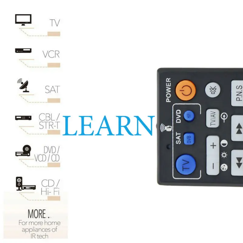 Universal Smart L336 IRรีโมทคอนโทรลฟังก์ชั่นการเรียนรู้สำเนาTV CBL DVD SAT STB DVB HIFI TV BOX VCR STR-T
