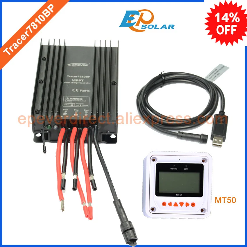 

30A MPPT Tracer7810BP EPEVER new product solar panel controller 30amp 12v 24v auto work with USB cable and MT50 meter