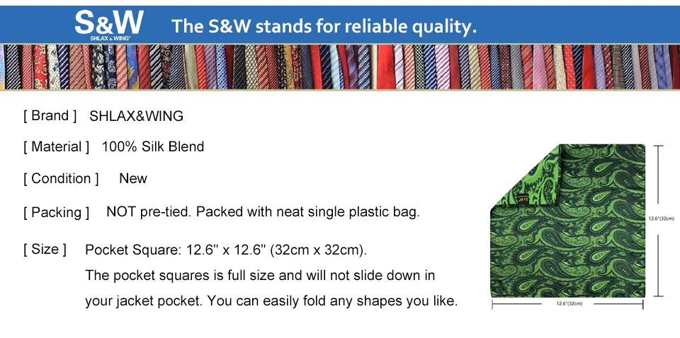 Men Pocket Square Handkerchief Multi Styles Paisley Floral Suit Pocket Towel Hanky Vintage Business Wedding Accessories 32cm