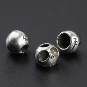 Punk, kabak, kafatası, bıçak, pirinç hesapları şemsiye halat kablo bıçak açık kolye edc paracord aksesuar Bir kafatasının 6 büyük satış uzantısı-no. 2