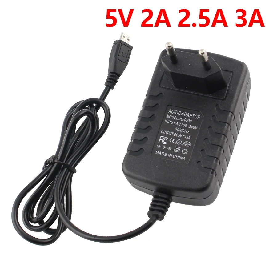 AC-DC 100-220V 5 V Volt Universal Adapter Power Supply Supply Charger Micro 5V 3A 2A 2.5A Power Adapter EU US for Android