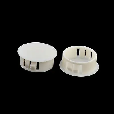 100 PCS SKT-25 Round Snap in Mounting Locking 25mm Dia Panel Hole White