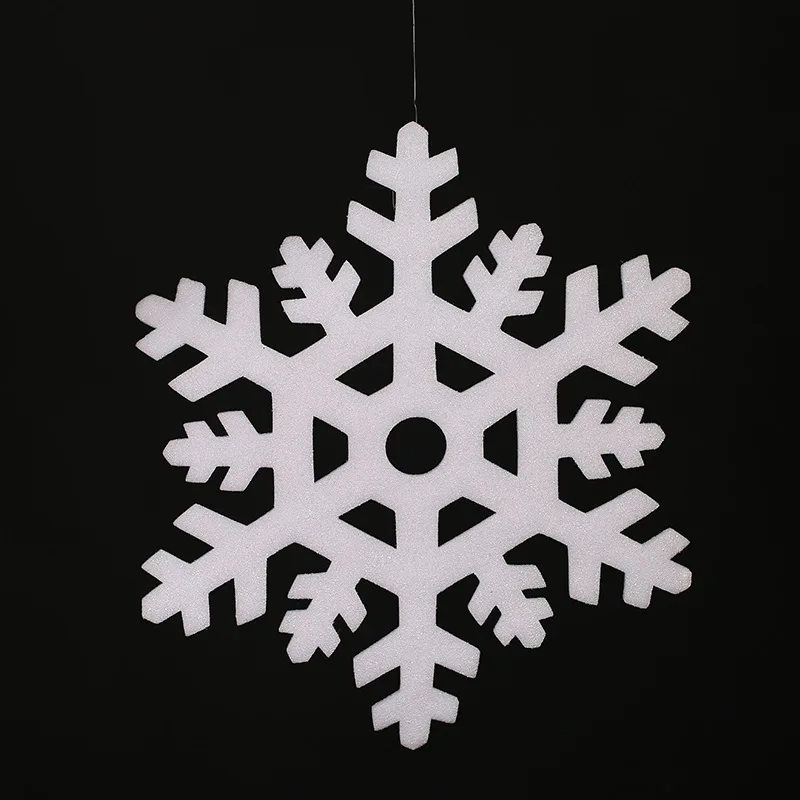 5Pcs High Quality Christmas Ornament White Snowflakes Foam Christmas Snowflake Tree Window Christmas Decorations For Home DIY