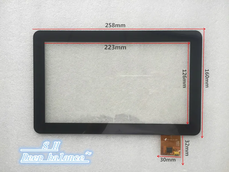 Brand new 10.1 inch original handwritten capacitance touch screen FX-C9.0-194 external screen of Yijian treadmill touch screen