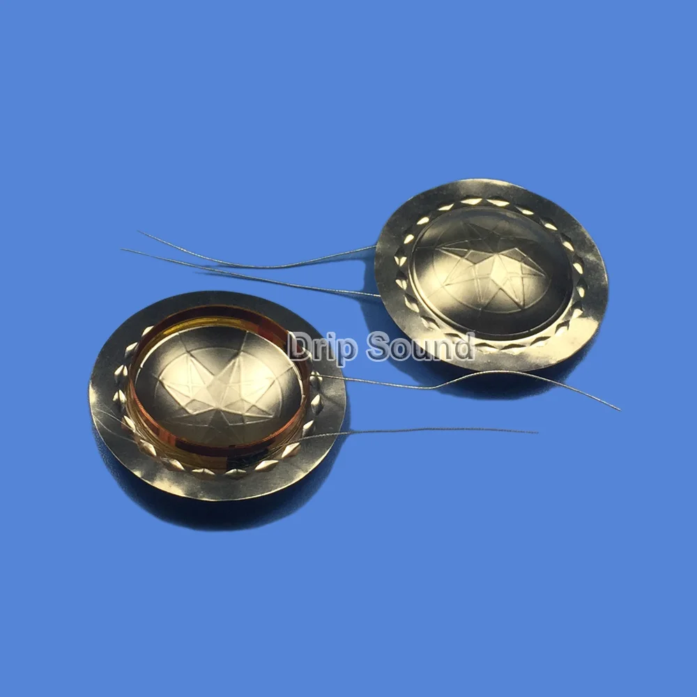 2 قطعة 25.5 مللي متر مكبر الصوت ملف صوتي القرن المتكلم ثلاثة أضعاف التيتانيوم فيلم الحجاب الحاجز محرك رئيس إصلاح أجزاء # فضي 2