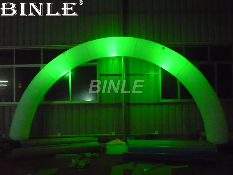 Hot Selling Glow Circulaire Opblaasbare Verlichting Boog Goedkope Opblaasbare Boog Opblaasbare Regenboog Boog Voor Outdoor Evenementen