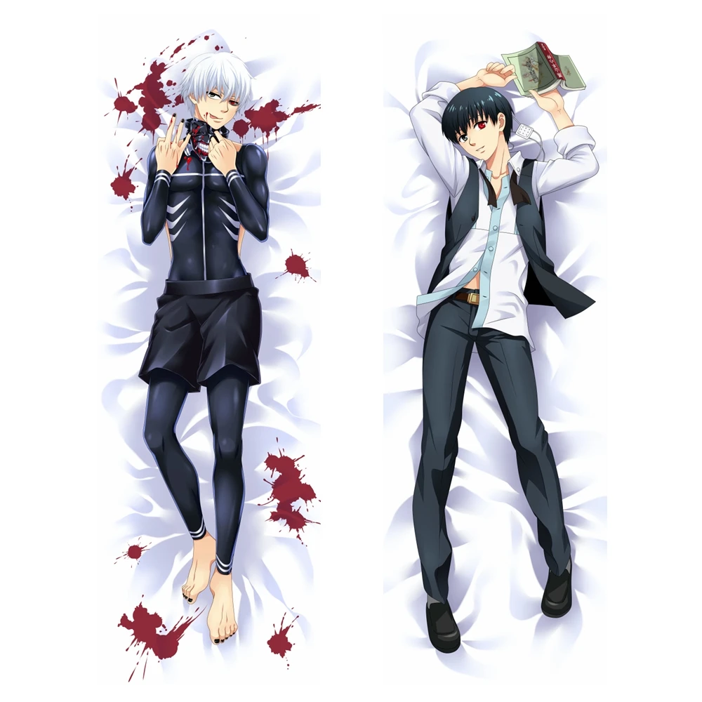 

Anime JK Tokyo Ghoul Cool Dakimakura Body Pillow Cover Case Japan Cartoon Manga Ken Kaneki Male Hug Hugging Pillowcase