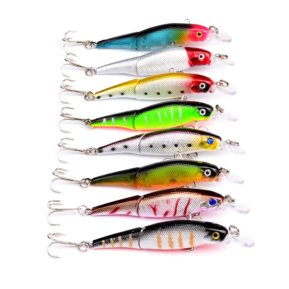 POETRYYI 2018 good fishing lure minnow quality professional bait 9*.2cm 7.5g fish lure swim bait jointed bait equipped hook Y40