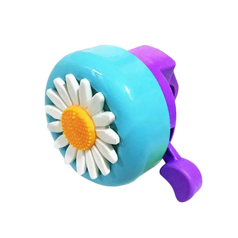 Children Bicycle Bell Cycling Alarm Ring Bells Kids Bike Horn Chrysanthemum Design Flower Pattern For Safety