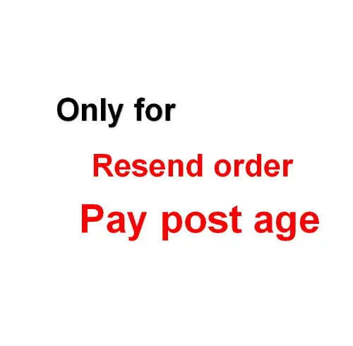 

This link is only for resending items, for the postage, please don't make orders unless agreement, thanks