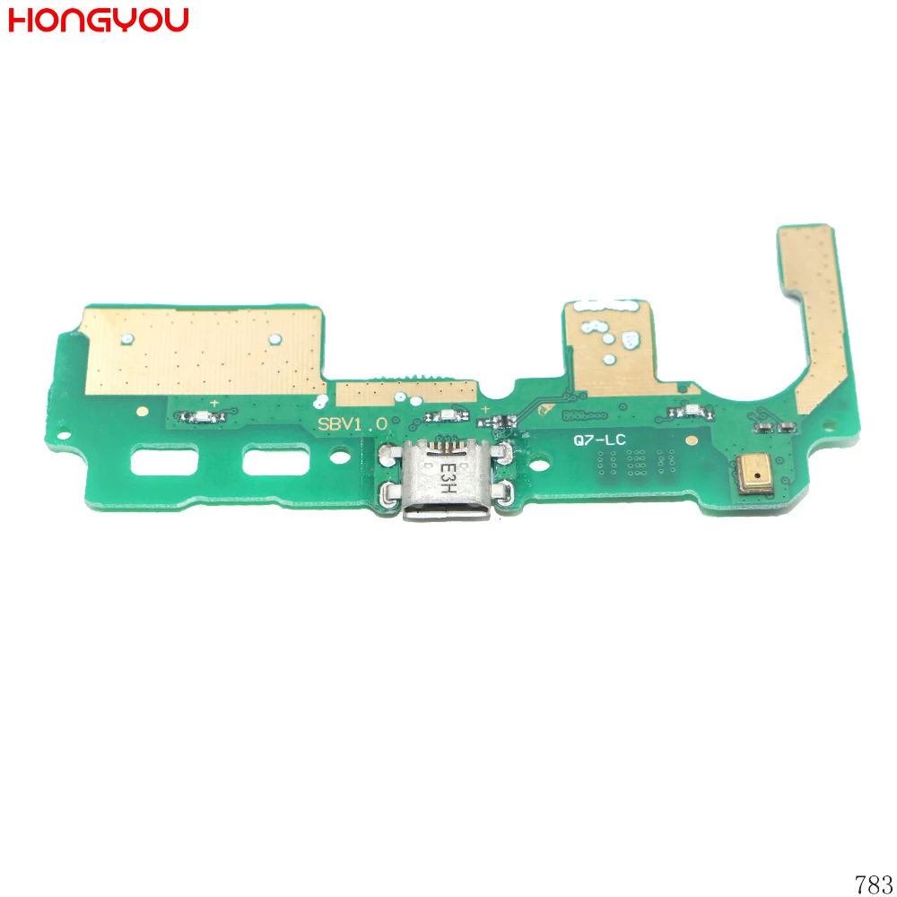 Port ładowania USB stacja dokująca do wtyczki łącze typu Jack ładowania giętki kabel do płytki drukowanej z mikrofonem dla ZTE Blade S6Lux Q7