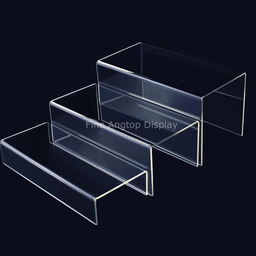 

Clear Jewelry Display Risers Acrylic Stand Holder Showcase Fixtures 3 6 9cm Height