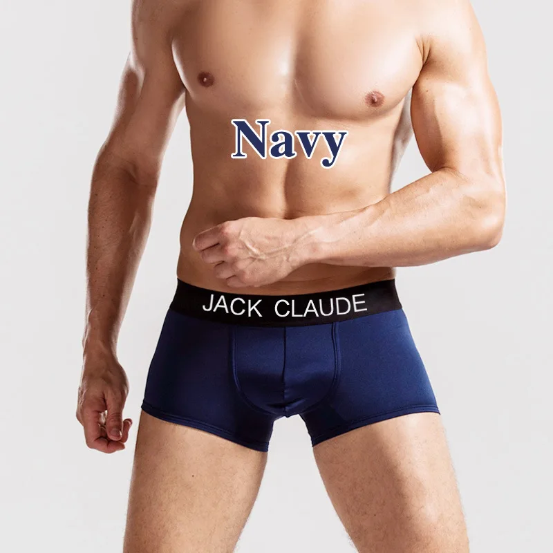 10 Uds Jack Claude hombres ropa interior Boxers marca hombres Boxer Shorts Modal Sexy Cueca Boxer hombres 10 Uds ropa interior calzoncillos