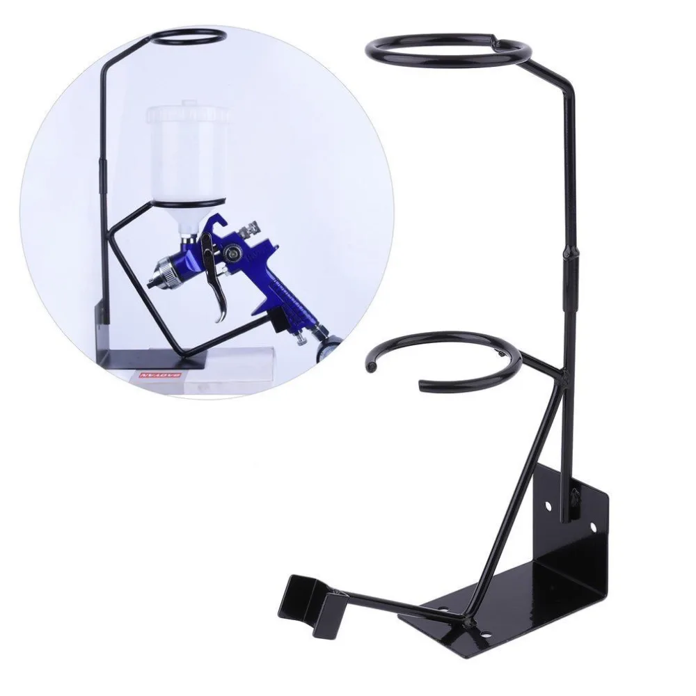 Supporto per spruzzatore con supporto per pistola a spruzzo per vernice a gravità con supporto per filtro montato su banco + filtri per carta verniciata