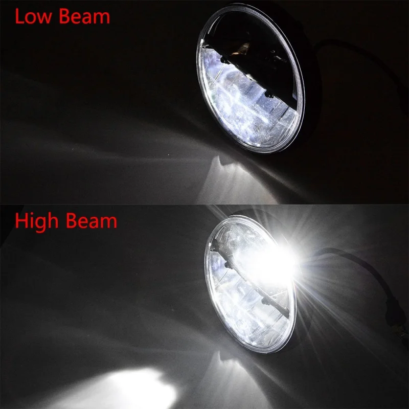 FADUIES 7inch 36W LED Headlight for Jeep Wrangler JK CJ TJ LJ Hummer H1 H2 LED Projector Driving Lamps-White Hi/Lo Beam 1Pair