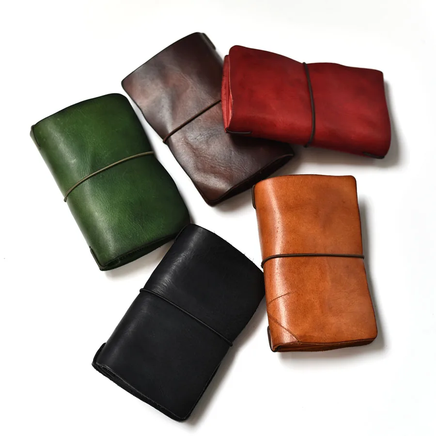 Genuine Leather Original Handmade Men Wallet Retro Trend Luxury Long Man Purse High Quality Wallets Cards Holder Passport Purses