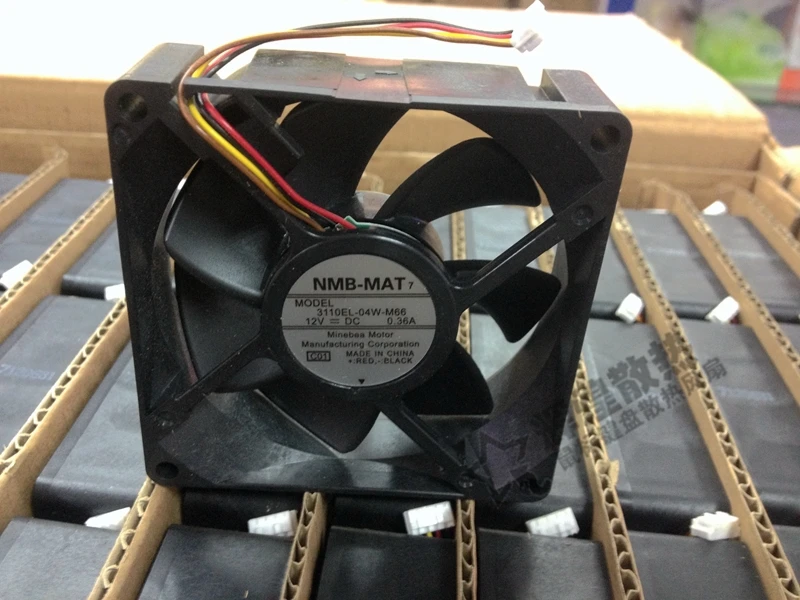 New100% Original NMB 8025 3110EL-04W-M66 12V 0.36A 4Wire Cooling Fan 80*80*25MM