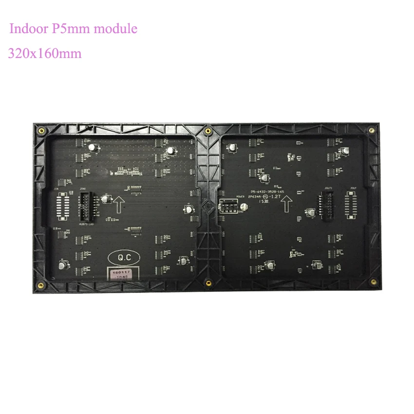 Hoge Kwaliteit 64x32dots Rgb P5 Indoor 320*160Mm Led Module Voor Full Color Led Display Screen Video Wall panel Made In China