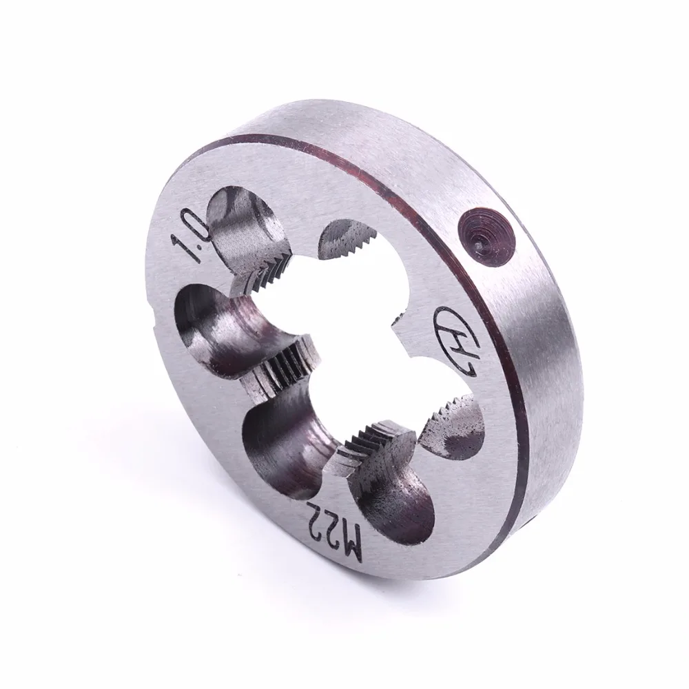 1PCS Top Quality Metric Right hand Die Brand New M22x1 Round Die for installing in DIE Wrench Inside diameter 1mm Hot Sale