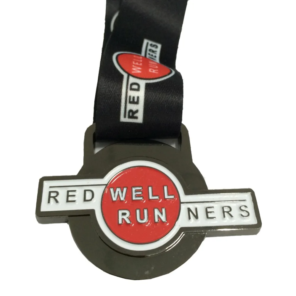 Sport Medals Custom Shape & Logo with Medal Lanyard --57.2mm Diameter Souvenir Medal