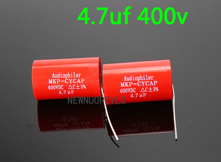 1Pcs Audiophiler Axial MKP 4.7uF 400v DC HIFI DIY Audio Grade Capacitor for Tube Guitar Amps Original