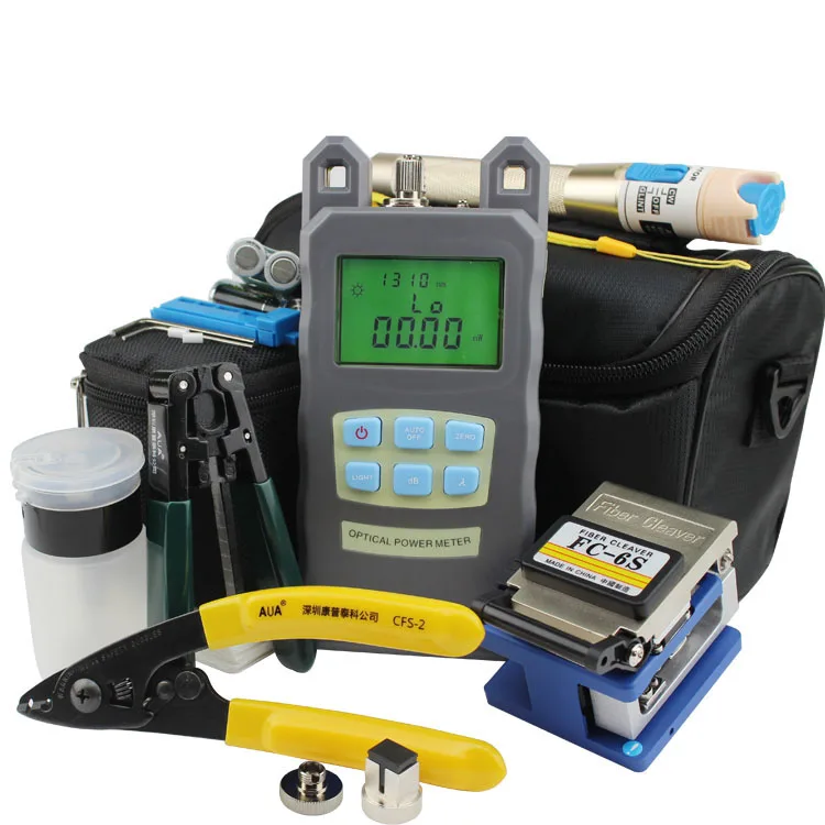 

Fiber Optic Tool Kit with Optical Power Meter and Visual Fault Locator 1mw and Optical Fiber Cutter