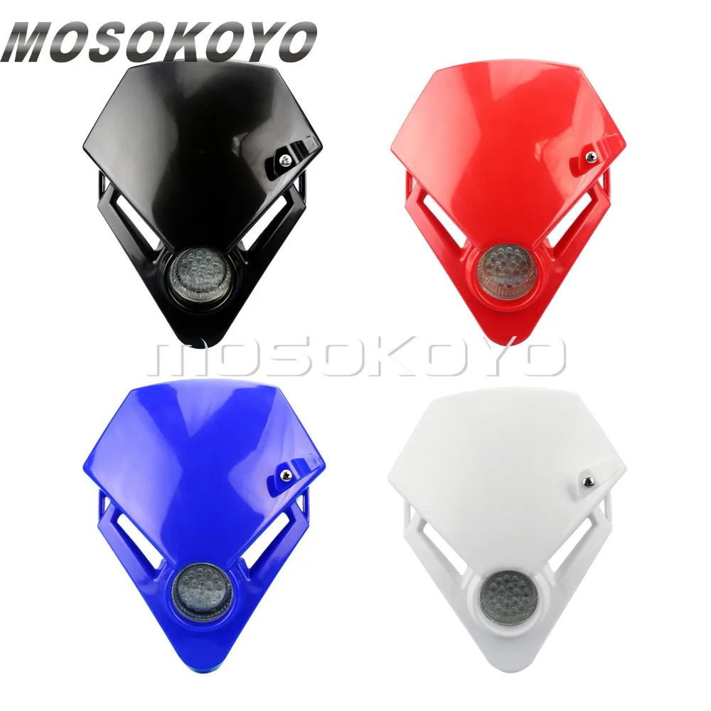 Motocross Mini Headlight LED Dirt Bike Supermoto Head Light Fairing for Gas Gas TXT Pro EXC 250 280 Yamaha Kawasaki Suzuki Honda