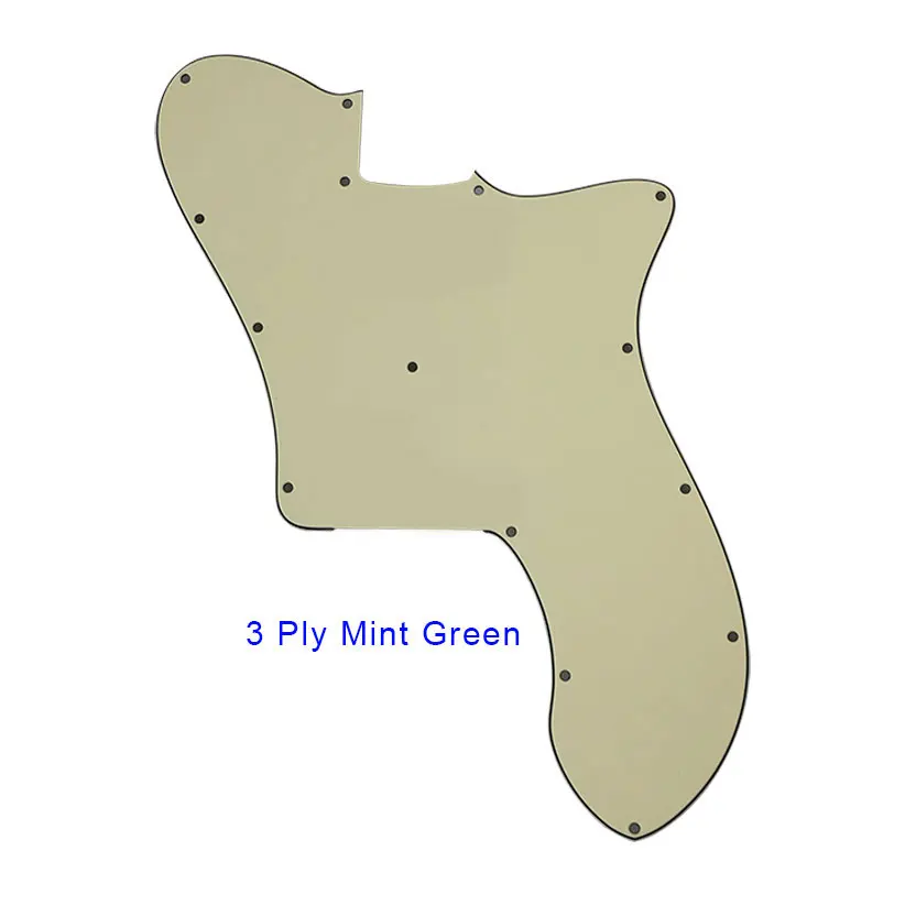 Pleroo Custom Guitar Parts - For US FD 72 Tele Deluxe Reissue Guitar Pickguard No Pickup Blank Replacement