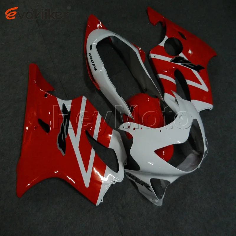 ABS Plastic fairings for CBR 600F4 1999 2000 red white CBR 600F4 99 00 motorcycle panelsorder Injection mold