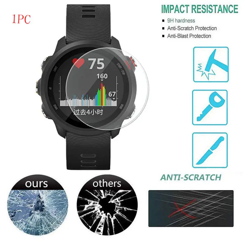 For Garmin Forerunner 245 Tempered Glass Anti-Scratch 9H 2.5D Premium Screen Protector Film For Garmin Forerunner245M ProtectIve image 2