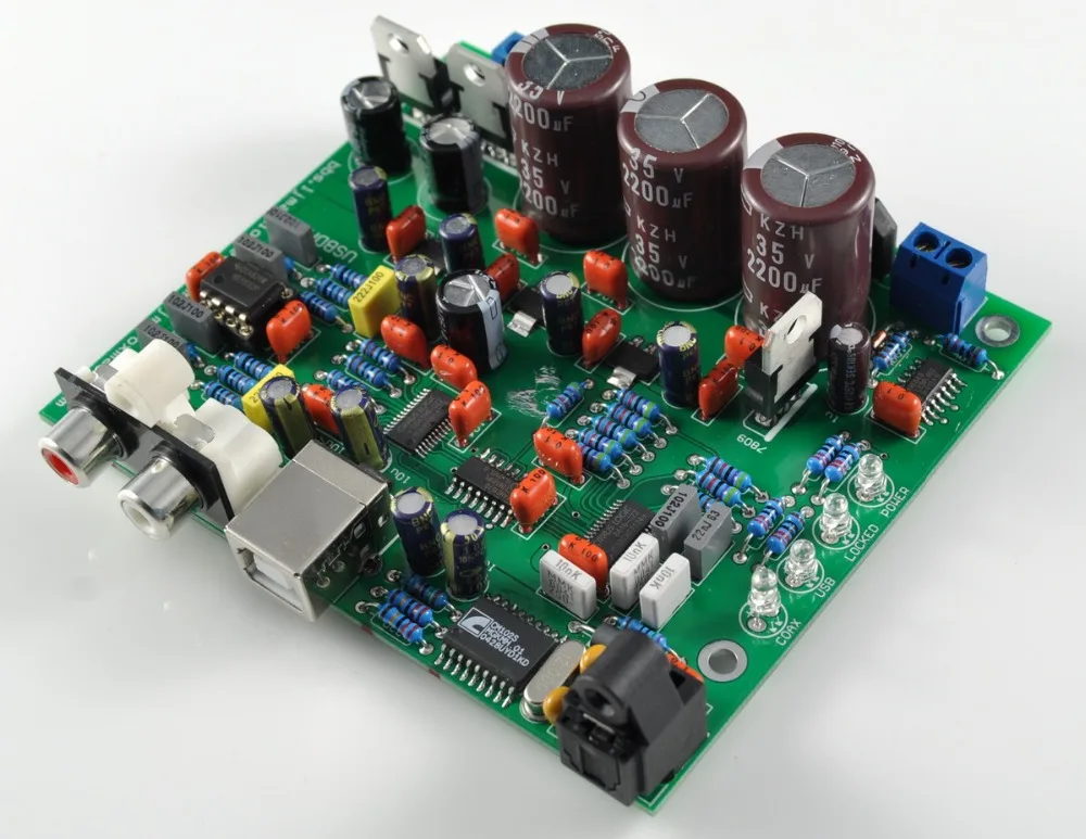 CS8416 CS4398 DAC board mit Optical fiber 24/192 Karat decoder board AC15V 32 Karat-192 Karat/24BIT Fertige board