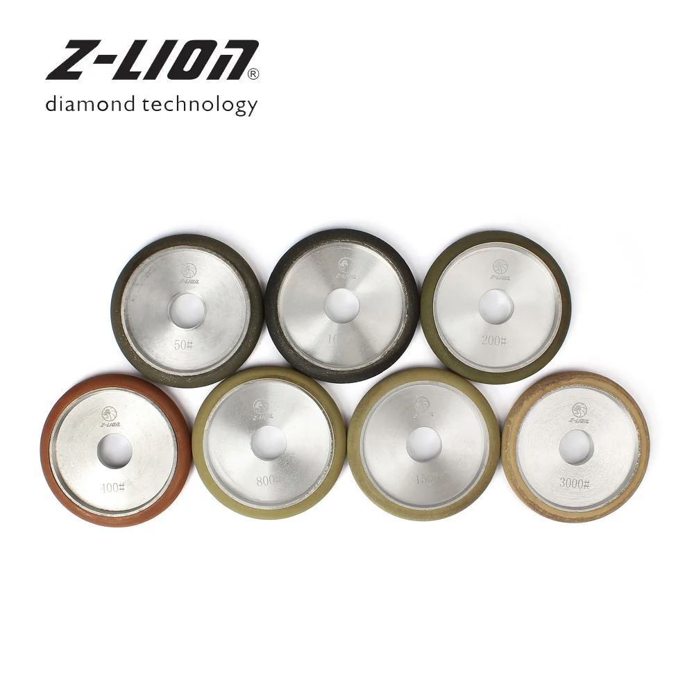 

Z-LEAP 7Pcs/Set 4 Inch Diamond Fluting Wheels Wet Use Resin Bonded Grinding Disc For Flute Granite Marble Sanding & Grooving