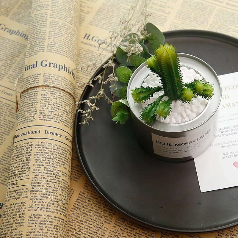 4 in 1 Nostalgischen Englisch Zeitung Vintage Stil für Foto Studio Hintergrund Zubehör Kosmetik Lebensmittel Fotografie Hintergrund Matte