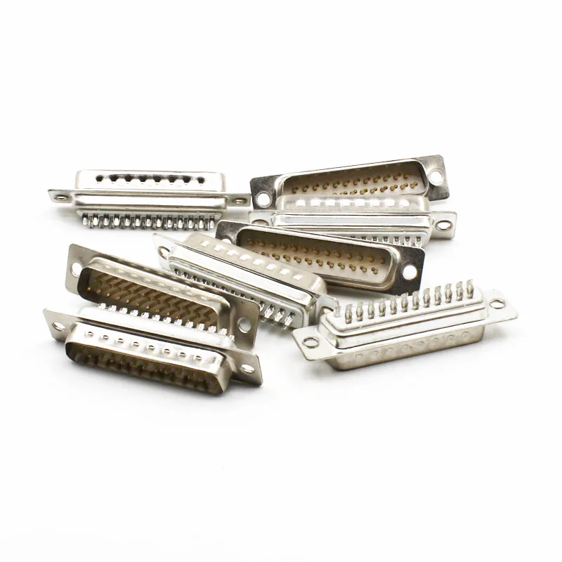DB25 DB26 25P 26P Parallel Serial Port Female Male Wire Solder Connector Socket Plug VGA Adapter Plastic Metal Shell Cover