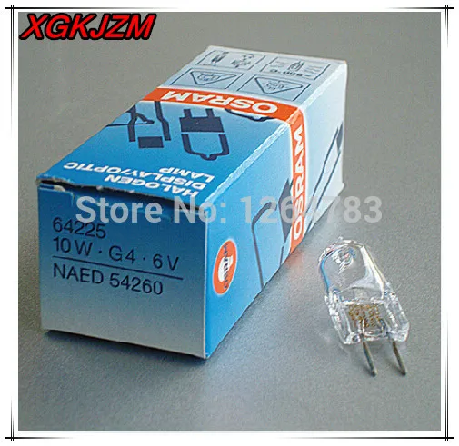 64225 6V10W halogen lamps halogen bulb m / medical equipment bulbs 10pcs / lot +free shipping