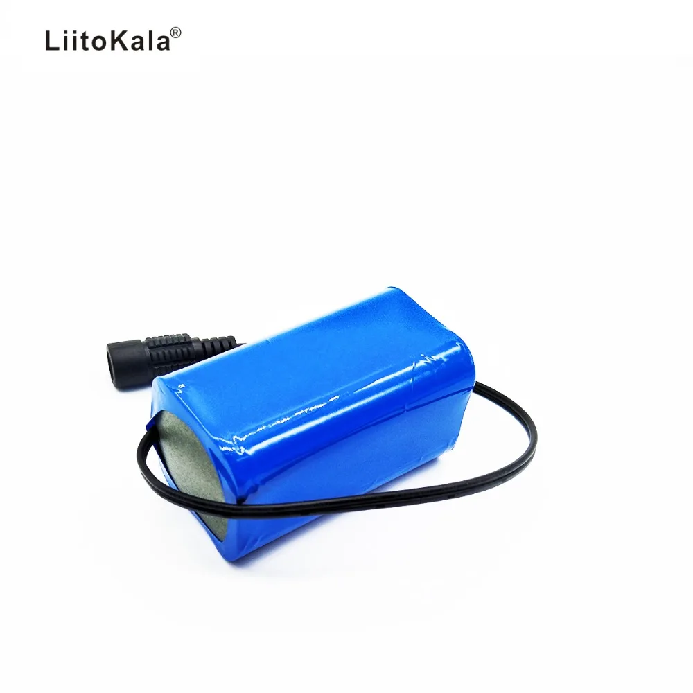 LiitoKala 7.4V 8.4V 4400mAh akumulator 18650 bateria 4.4Ah akumulator do rowerowe lampy przednie/CCTV/kamera/elektryczny