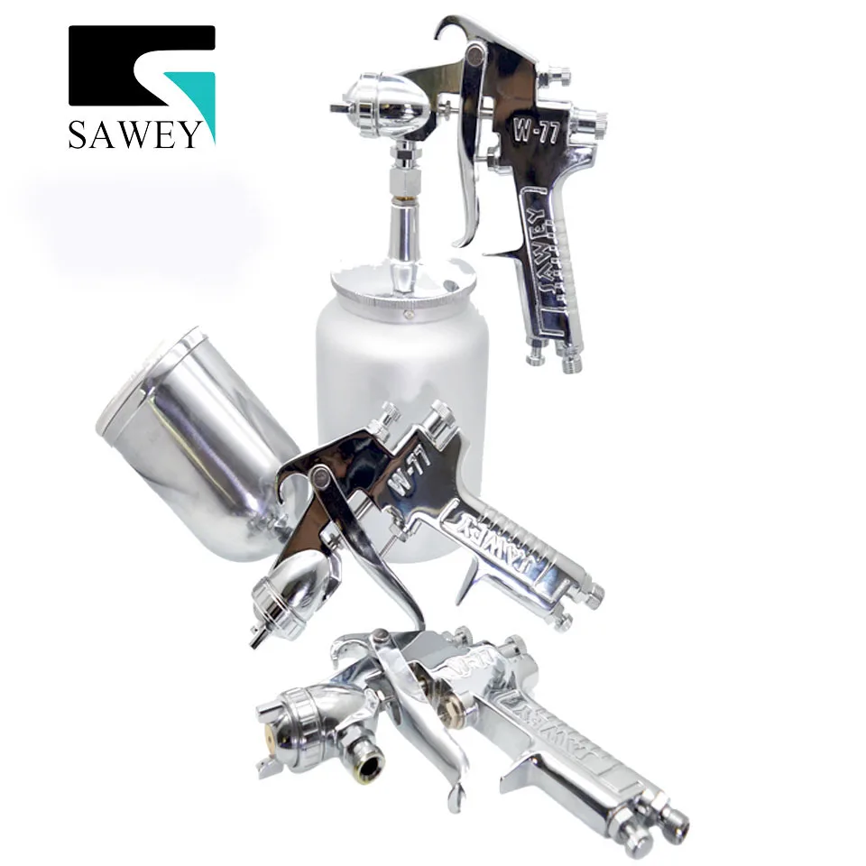 SAWEY W-77 Medium Hand Manual Paint Sprayer,Large Diameter Spray Gun,good quality as Japan brand,1.5/2.0/2.5mm,FREE SHIPPING