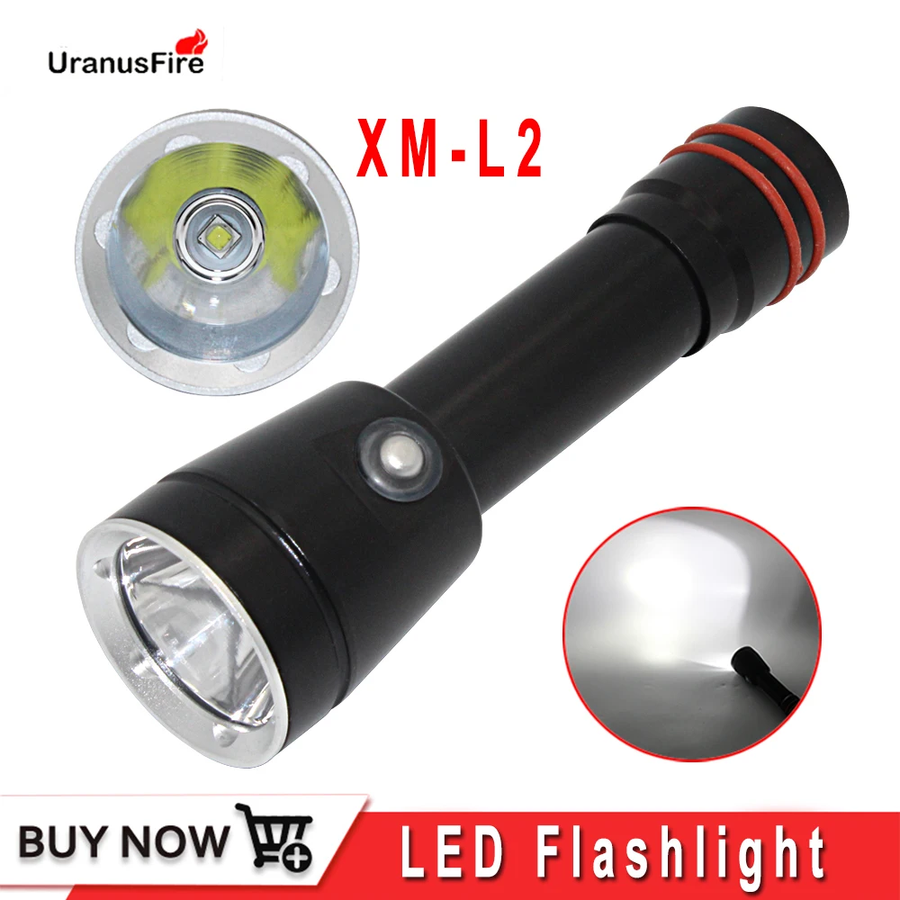 LED Diving Flashlight XM-L2 LED Photography Video Light Underwater 100m Waterproof Camera Tactical Torch Lamp L2 flash light