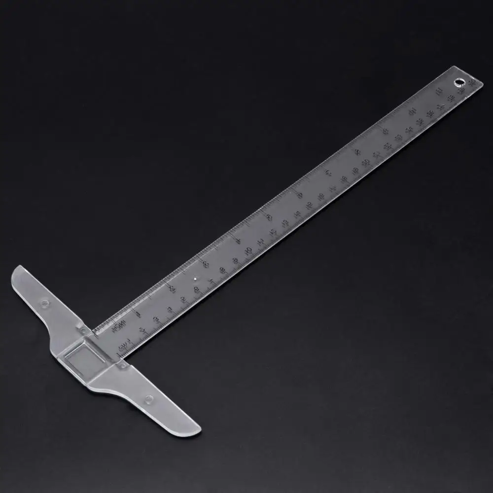 Clear Acrylic T-Square Ruler for Easy Reference While Crafting T-Square Ruler Handtool In Both Inches&Metric Measurement