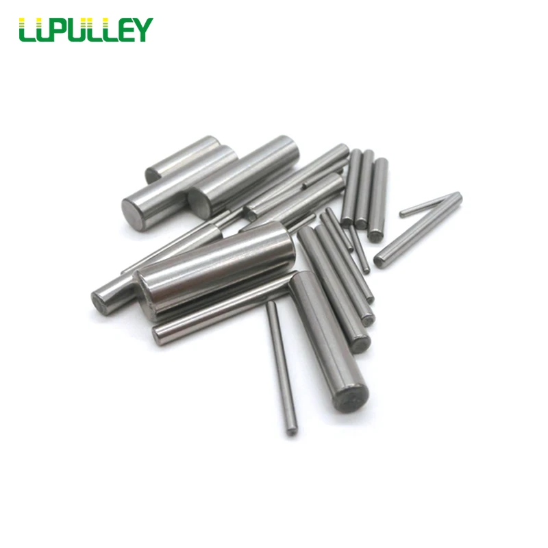 LUPULLEY 20pcs/lot Cylindrical Dowel Pin Diameter 1mm/1.5mm Steel(GCR15) Pins Length 6/7/8/10/11/12/14/16/21mm