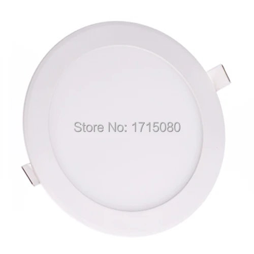 10 pcs/lot  Thickness 24W LED panel light 300* 300mm round LED Recessed ceiling light natural white flat lighting lamp Via DHL