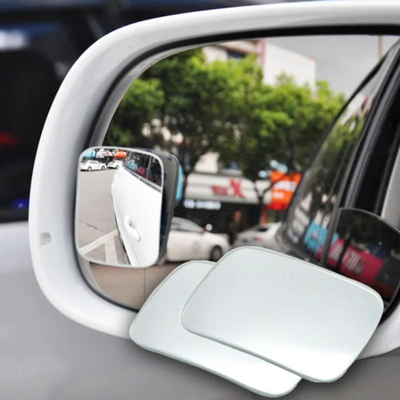 Car sub mirrors Small round Convex Fan-shaped Rectangular mirror Increase the visual angle Avoid blind spots Ensure driving safe