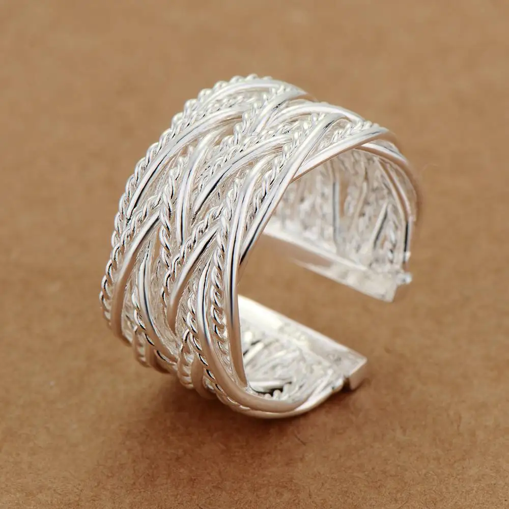 925 Charm silver ring for women lady wedding silver color high quality rings fashion cute women classic jewelry R023