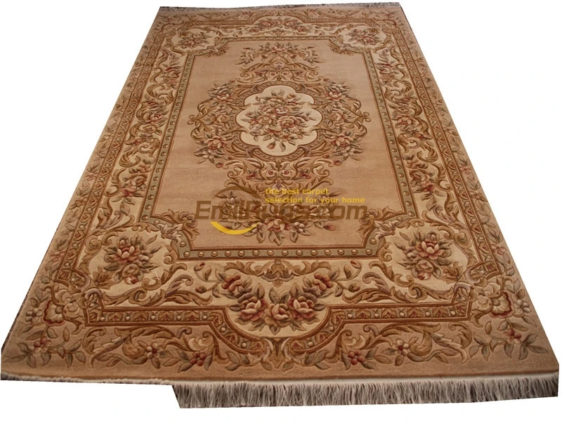 Floral Design Pure Wool Hand Knotted Rug Antique French Savonnerie Rug Runner Carpet Room Floor Decoration Folk Art