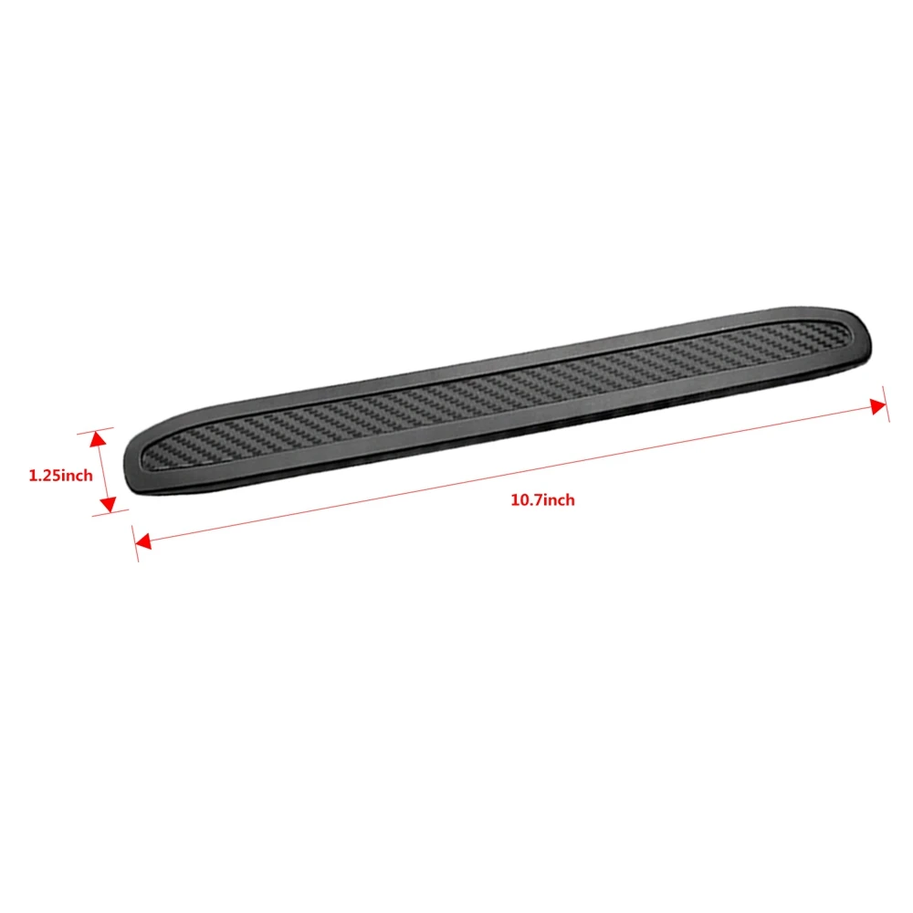 runmade Universal Carbon Car Corner Front Protector Guard Strip Crash Bar Rear Bumper Strip Trim Protection Guards Lip Deflector