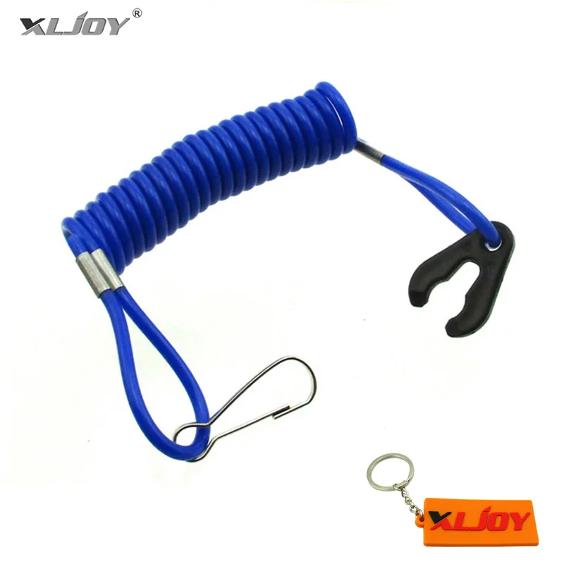 XLJOY Blue Safety Tether Lanyard Cord For Kill Switch Jet Ski Boat Yamaha Raptor Banshee Blaster ATV