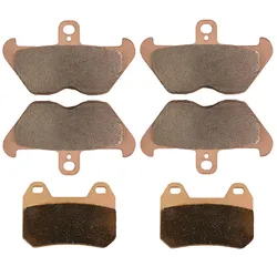 Motorcycle Parts Front & Rear Brake Pads Kit For BMW K1200LT K1200 LT Integral ABS & STD ABS Models 97-00 Copper Based Sintered