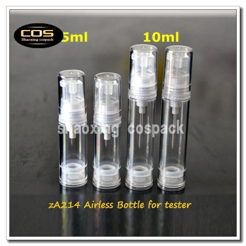 

ZA214-5ml pump spray bottle for serum tester, 5ml airless pump bottle, 5ml small cosmetic packaging with airless dispenser